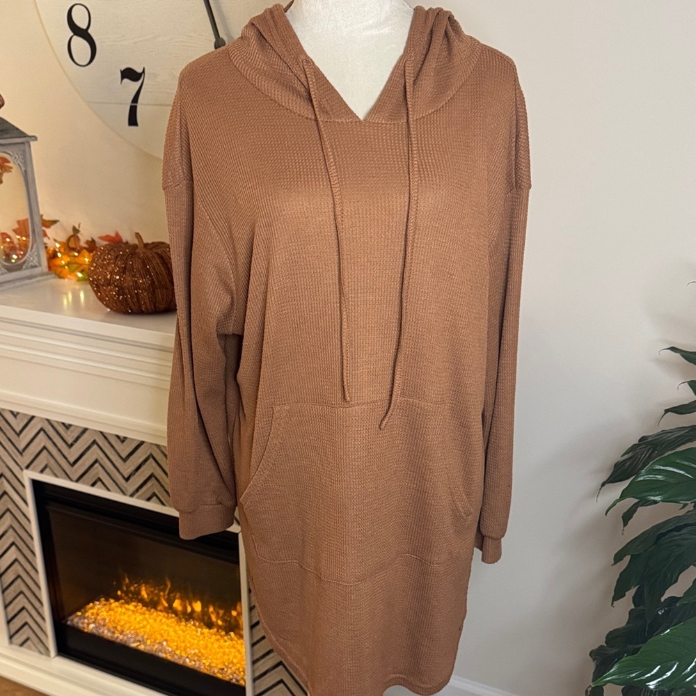 Warm Tan Hoodie Sweatshirt